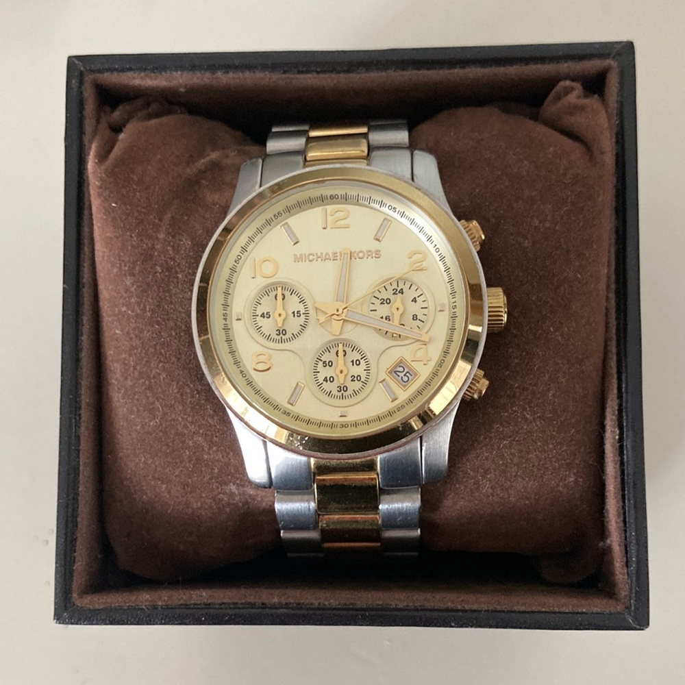 Michael Kors two-tone watch